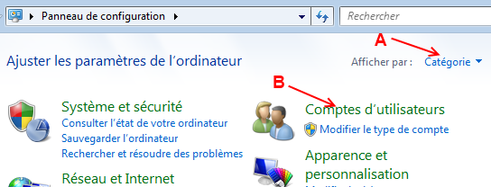 Panneau de Configuration