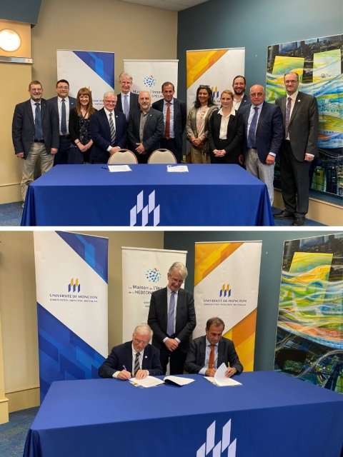Entente de collaboration de trois ans entre l’Université de Moncton et la Maison de l'Innovation de la Médecine Spécialisée Entente de collaboration de trois ans entre l’Université de Moncton et la Maison de l'Innovation de la Médecine Spécialisée
