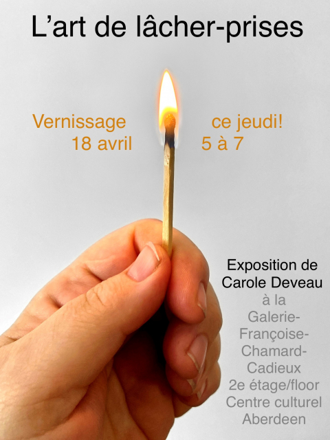 Vernissage : L'art de lâcher-prises