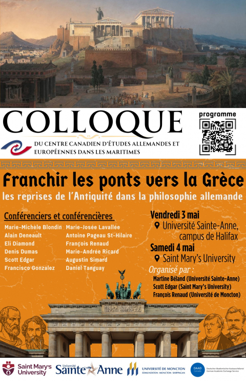 Invitation à un colloque du Centre canadien d’études allemandes et européennes dans les Maritimes