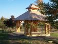 The gazebo built for the official opening.