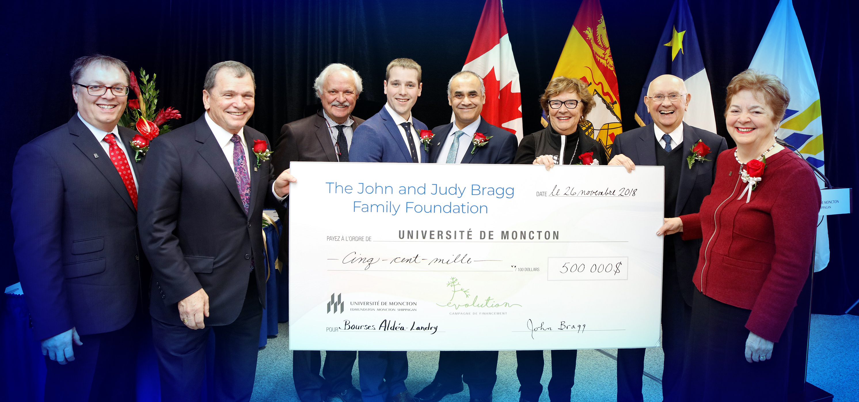 Don majeur de 500 000 $ de la John and Judy Bragg Family Foundation