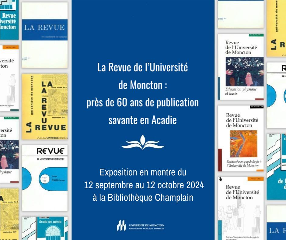 Près de 60 ans de publication savante en Acadie