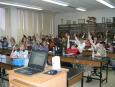 Activité au laboratoire de biologie