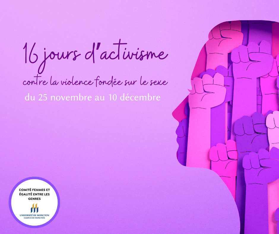 Canada, nouveau-brunswick, moncton, université de moncton, #umoncton, université, études, baccalauréat, maitrise, doctorat, diplôme, programme, comité, femmes, égalité, violence