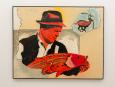 Paul Édouard Bourque, Sans titre, peinture acrylique sur carton, 1983. Photo : Mathieu Léger