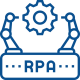 Icone Automatisation des Processus Robotic Process Automation (RPA)